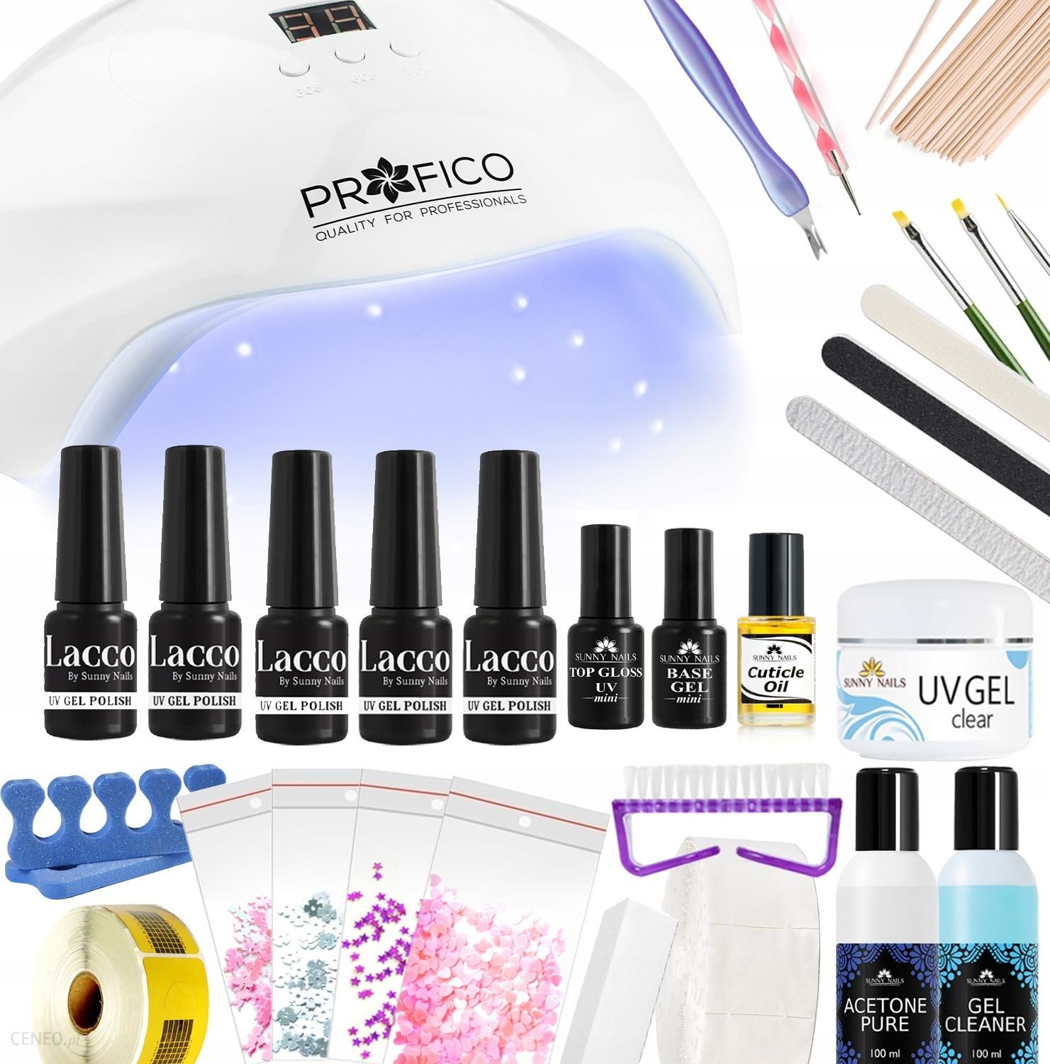 i-profico-zestaw-do-hybryd-manicure-lampa-led-uv-75w-gratis